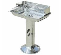 Stainless Steel Garden Grill Charcoal Stand Barbecue Grill Column Grill