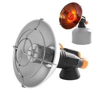 Stainless Steel Garden Heater - Portable Outdoor Heating Source, Robust Stainless Steel Heating Fan, Energy Efficient Heat Technology, Reliable Heating Performance with Quiet Function for Camping