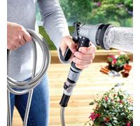 Coopers of Stortford - Stainless Steel Garden Hose - 30m/100ft Lightweight & Flexible - Kink-Free Garden Hose Pope, Weather-Resistant with 7-Pattern Spray Nozzle