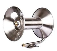 Stainless Steel Garden Hose Reel Stand Wall Mounted Hose Holder with Crank for Easy Storage Perfect for Courtyards Gardens Farms Terraces & Car Washing