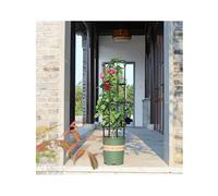 Stainless Steel Garden Obelisk Trellis Black Plastic Coated 20x90cm Heat Resistant Climbing Plant Support Easy Assembly for Flowers and Vegetables