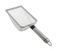 Stainless Steel Garden Sieve with Handle for Soil, Compost & Sand Sifting - 4-Piece Set with 2mm/2.8mm/3.8mm/5mm Mesh Sizes, Ergonomic Grip, Lightwe(5.0mm)