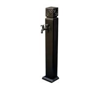 Stainless Steel Garden Tap with Double Outlet 100cm Vertical Square Design for Efficient Irrigation and Washing Durable Aluminum Water Column