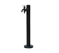 Stainless Steel Garden Water Column - 37.4in Vertical Irrigation System with Double Outlet Faucet for Outdoor Vegetable Garden and Efficient Watering Solution