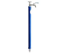Stainless Steel Garden Water Column Free-Standing Outdoor Faucet with Anti-Freeze Hose Support Ideal for Car Washing and Patio Watering (Blue 100cm/39)