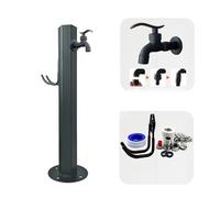 Stainless Steel Garden Water Column Vertical 304 Water Fountain Outlet for Decorative Irrigation & Garden Watering (Hexagon02)