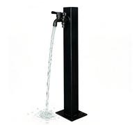 Stainless Steel Garden Water Column with Faucet - Freestanding Outdoor Hydration Source with Mounting Accessories, Free-Standing Garden Tap Vertical Yard Hydrant