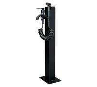 Stainless Steel Garden Water Column with Faucet - Freestanding Outdoor Hydration Source with Mounting Accessories, Free-Standing Garden Tap Vertical Yard Hydrant(Style 3,Height: 95