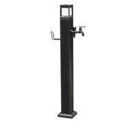 Stainless Steel Garden Water Column with Solar LED, Vertical Outdoor Faucet for Patios and Gardens, 74cm