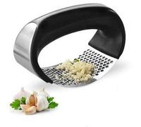 Stainless Steel Garlic Press Crusher Manual Rocking Mincer Squeezer Kitchen