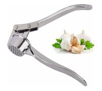 Stainless Steel Garlic Press Professional Kitchen Crusher Heavy Duty Mincer Ginger Easy to Clean Durable Ergonomic Handle Utensils Tools Versatile Cooking Tool for Home Cafe Restaurant