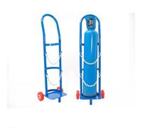 Stainless Steel Gas Cylinder Cart, Oxygen Tank Holder Trolley With Wheels & Safety Chain, Lightweight Welding Gas Cylinder Dolly For Transportation And Storage(Size:95cm/37.4,Color:blue)
