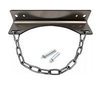 Stainless Steel Gas Cylinder Holder Wall Mounted, Oxygen/CO2 Tank Bracket for 8L-40L Cylinders, Adjustable Safety Chain for Industrial, Lab Use(1 Bottle)