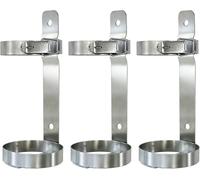 Stainless Steel Gas Cylinder Storage Rack Portable Wall-Mounted Oxygen Cylinder Bracket Argon Storage(3pack)