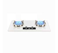 Stainless Steel Gas Hob 2 Burners,Built-in Dual-purpose Gas Stove,Indoor Portable Gas Hob,with Flame Failure Protection(LPG)