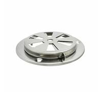 Stainless Steel Gas Louver Vent for Grill Smoker Exhaust - Durable Round Kitchen Vent Damper for Oven & High-Temperature Applications(125mm)