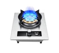 Stainless Steel Gas Stove, 7.2KW 9 Cavity High Fire, Timer Cast Iron Pot Holder With Flameout Protection For Home Kitchen(NG)