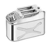 Stainless Steel Gasoline Container for Camping - 4-gallon Metal Oil Storage Tank - Heavy Duty Durable Portable Gasoline Storage Can for Camping Outdoors(10L)