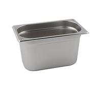 Stainless Steel Gastronorm Pan - 1/4 Size, 150mm Deep - Durable Catering & Buffet Steam Table Tray