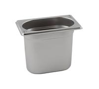 Stainless Steel Gastronorm Pan - 1/9 Size, 100mm Deep - Durable Catering & Buffet Steam Table Tray