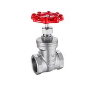 Stainless Steel Gate Valve DN15 DN20 DN25 DN32 Water Switch Female Thread Irrigation Adapter for House 1Pcs(G1l2 DN15)