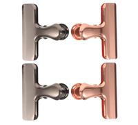 Stainless Steel Gator Clip Paper Storage 4pcs for Office and Home