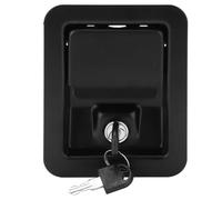 Stainless Steel Generator Panel Lock with Keys, 4-Corner Mount 5.6x4.3 Inch Security Lock for Diesel Generator Set Excavator Construction Machinery