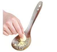 Stainless Steel Ginger Grater Spoon, 8.6-Inch Heavy-Duty Rasp, Professional Handheld Hardware, Polished Culinary Tool with Modern Style, for Garlic and Nutmeg Chocolate Lemon