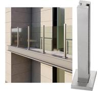 Stainless Steel Glass Balustrade Post Durable Glass Railing Support for Balconies Stairs & Outdoor/Indoor Use Ideal for Villas & Modern Architecture