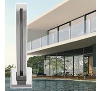Stainless Steel Glass Balustrade Post Kit - Square Glass Railing System for Balcony - Safety Glass Clamp - Durable Outdoor il Solution