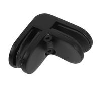 Stainless Steel Glass Clamp Bracket for Balustrade, Black 90 Degree | Thickened Square Clip with Double Sided Lock, Edge Protection, Vertical or Horizontal Fitting