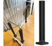 Stainless Steel Glass Clamp & Square Railing Kit 304 for Indoor Stairs Balconies Patios Corridors - Glass Panel System for Modern Safety & Style