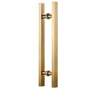 Stainless Steel Glass Door Handle, Heavy Duty Sliding Barn Door Handle, Double Sided Push-Pull Handle for Indoor/Outdoor Use