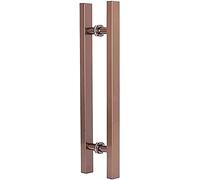 Stainless Steel Glass Door Handle with Push-Pull T Bar Design for Shower, Sliding, and Wooden Doors