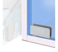 Stainless Steel Glass Door Pivot Hinge for 5-8mm Thick Tempered Glass, Adjustable with Brass Bushing and Protective Gask