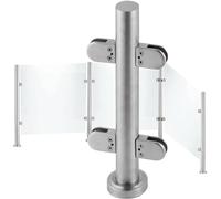 Stainless Steel Glass Panel Clamp for Railing Post - Adjustable Glass Clamp for Staircase Platforms - Multiple Options Available& Stylish Design
