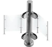 Stainless Steel Glass Panel Clamp for Railing Posts - Adjustable Options for Staircase Platforms -Crystal Glass Support Bracket - Versatile and Stylish Design