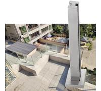 Stainless Steel Glass Railing Post Clamp Adjustable Heights 50-150 cm Ideal for Garden Fencing and ils Durable Glass Balustrade Support for Safety and Style