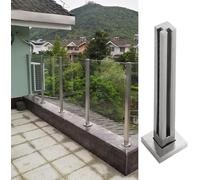 Stainless Steel Glass Railing Post Durable Glass Panel System for Balcony Loft HomeModern Glass Balustrade Solutions