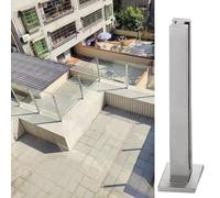 Stainless Steel Glass Railing Post - Durable Indoor/Outdoor Clamp for Balconies Stairs Decks & Patios Perfect for Glass Fencing & ils.