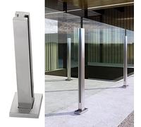 Stainless Steel Glass Railing Post for Indoor Hallways Staircases Pool Fences Garden Barriers & Terrace Systems Adjustable Height 60 120 cm