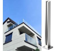 Stainless Steel Glass Railing Post Modern Indoor/Outdoor Safety Support for Stairs Durable Glass Fence Panel Sl esign for Enhanced Security and Style