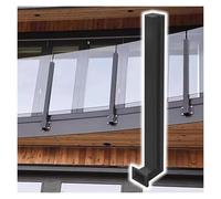 Stainless Steel Glass Railing Post - Side Mount for Terrace, Patio, Balcony, Windbreak, Deck, Corridor - Durable Glass Clamp Fencing Support Column