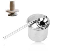 Stainless Steel Glaze Sprayer, Metal Painting Sprayer Glaze Glazing Pot Pottery Atomizer Craft Painting Sprayer Clay Tool for DIY(L)