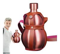 Stainless Steel Gourd - 1.5L Metal Gourd Water Bottle with Carry Strap,Chinese Ancient Style Water Bottle, Stainless Steel Bottle Sports Drinking Bottle for Gym