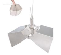 Stainless Steel Grab Type Bucket Mud Sampler, Efficient Sludge Sampling Tool with 20m Rope, 3 Adjustable Opening Sizes, for Collecting Silt from Rivers, Lakes, Reservoirs, Shallow Sea Areas