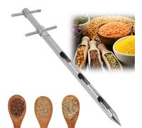 Stainless Steel Grain Probe Sampler, 1.5M Rotary Wheat Sampling Tube for Solid Granule Fertilizer & Cement, Durable Agricultural Tool for Efficient Sampling