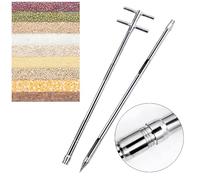 Stainless Steel Grain Probe Sampler - 32mm/38mm Diameter, 3.0m Length - Ideal for Cement, Fertilizer, and Rice Solid Sampling - Durable Section Sampler Tool