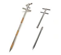 Stainless Steel Grain Probe Sampler - 32mm Solid Sample Thief for Cement, Fertilizer, Soil Testing - Durable, Accurate, Essential Tool for Farmers & Laboratories