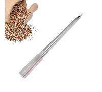 Stainless Steel Grain Probe Sampler for Fertilizer & Powder Collection Durable Solid Sample Tool with Ergonomic Plastic Handle for Grains and Granules